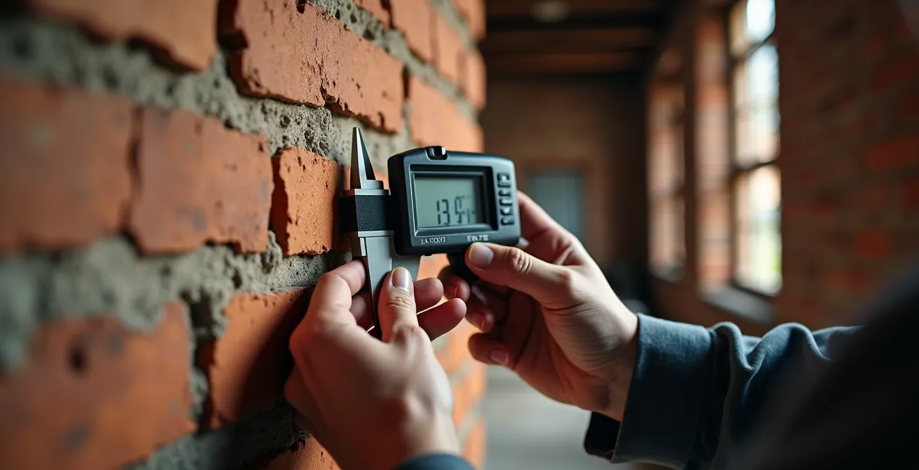 Professionelle Vermessung schiefer Wände mit Laserwerkzeugen