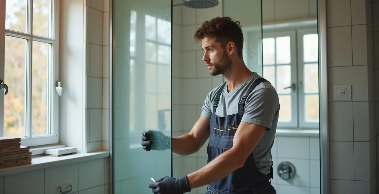 Badezimmer in Renovierung mit sichtbaren Modernisierungsarbeiten