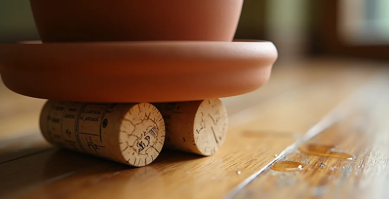 DIY Topffüsse aus recycelten Materialien für Kräutertöpfe