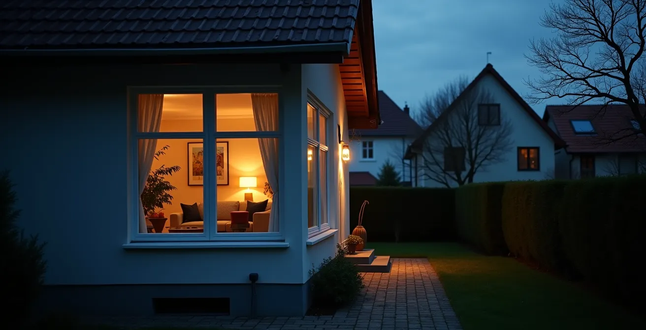 Smart Home simuliert Anwesenheit während des Urlaubs durch intelligente Lichtsteuerung